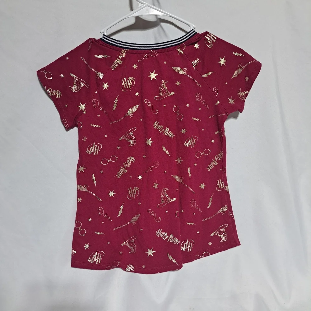 Kids Red‎ Harry Potter Lightning Bolt Graphic Tee Size LG 10/12